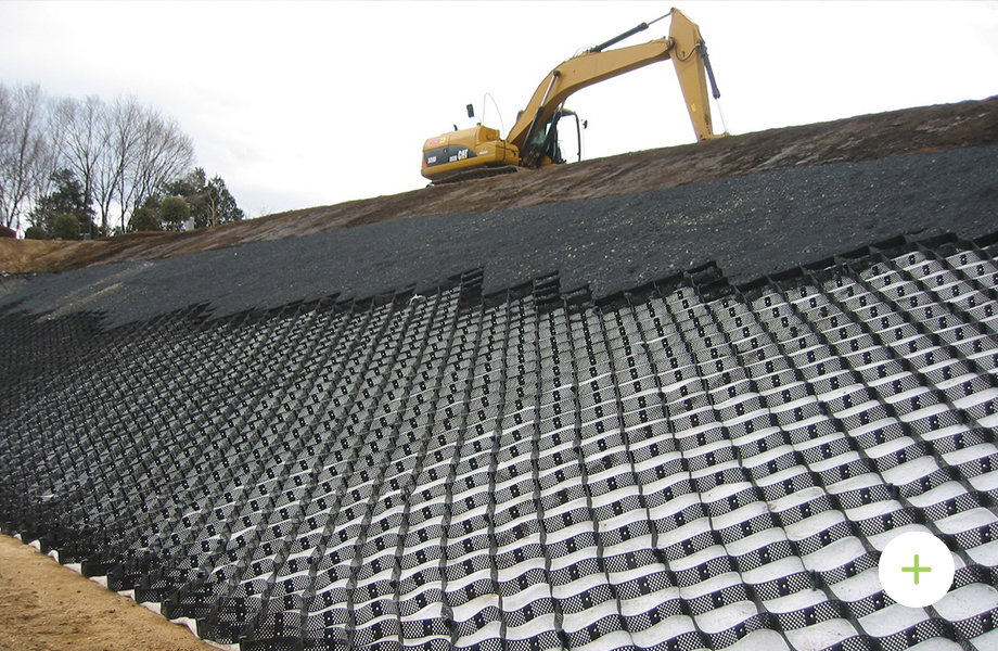 geoweb used for slope stabilization application